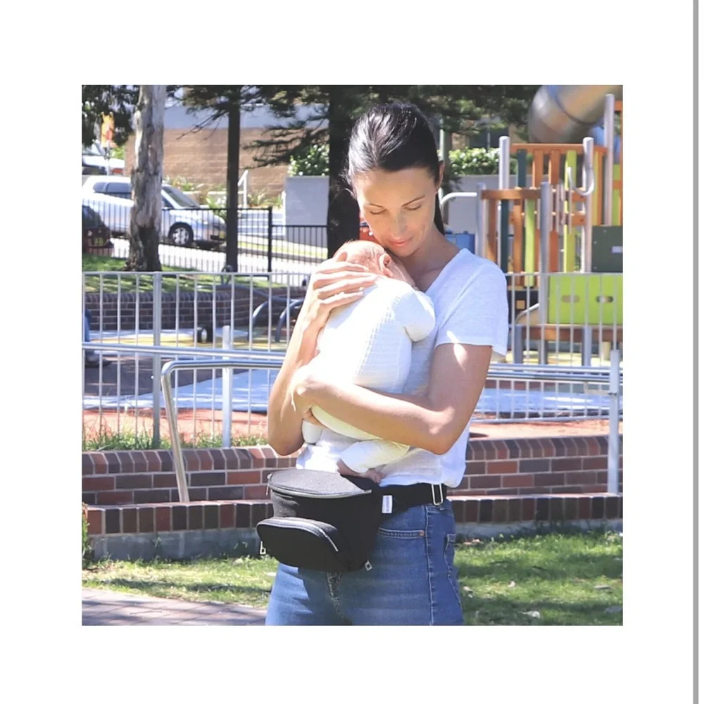 Suessie Fanny Pack Diaper Bag - with Baby Changing Pad & Waterproof Wipes Pocket
